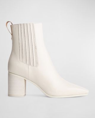Astra Leather Square-Toe Chelsea Boots