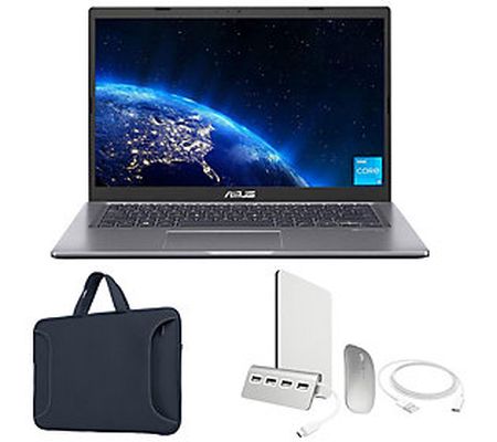 ASUS VivoBook 14" 128GB Laptop Bundle
