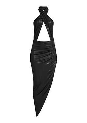 Asymmetric Halter Dress