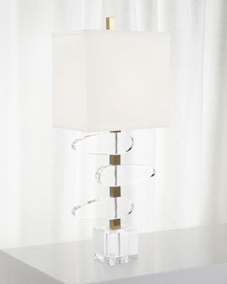 Asymmetrical Crystal Table Lamp