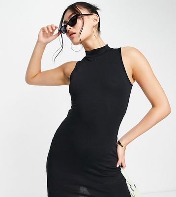 ASYOU polo cut out strap back mini dress in black