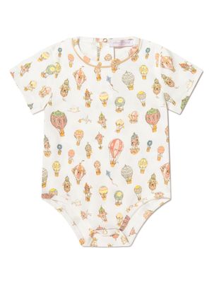 Atelier Choux balloon-print organic cotton body - White