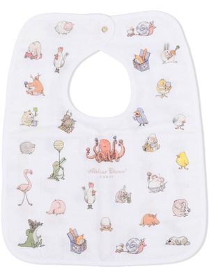 Atelier Choux Bébé Choux printed bib - White