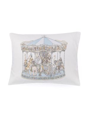 Atelier Choux Carousel satin cushion - Neutrals