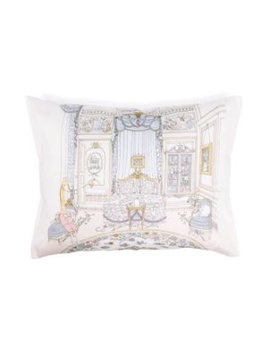 Atelier Choux motif-print cotton pillow - Neutrals