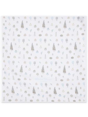 Atelier Choux Sweetie Pie-print blanket - White