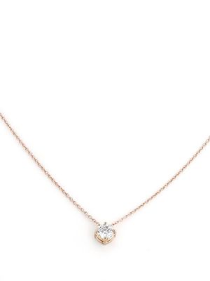 Atelier Collector Square 2020 rose gold diamond pendant necklace - Pink