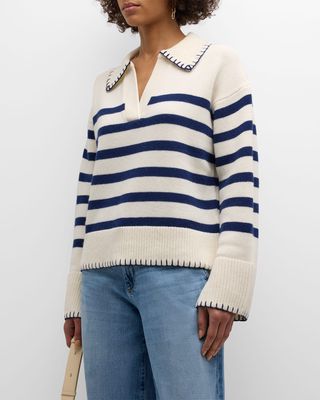 Athena Striped Wool Sweater