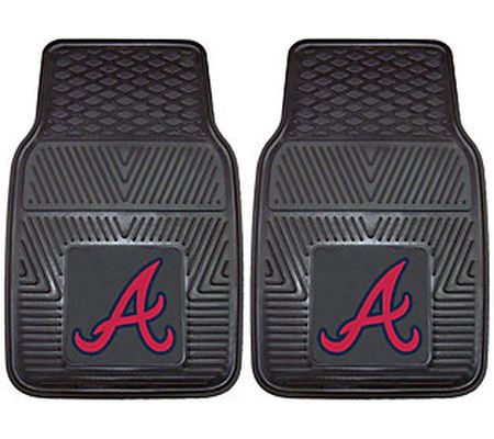 Atlanta Braves Heavy Duty Car Mat - Set of 2