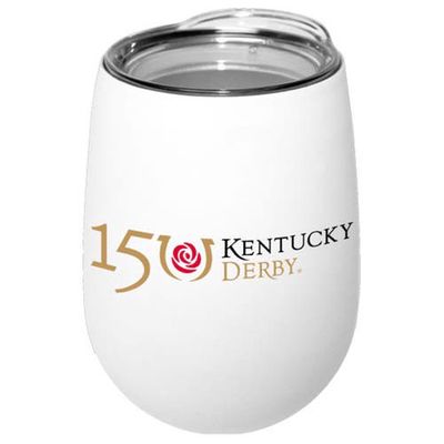 ATLANTIC GROUP DISTRIBUTION Kentucky Derby 150 12oz. Stemless Wine Glass in White