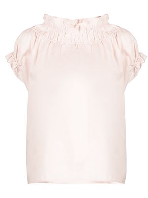Atlantique Ascoli striped short-sleeve top - Pink