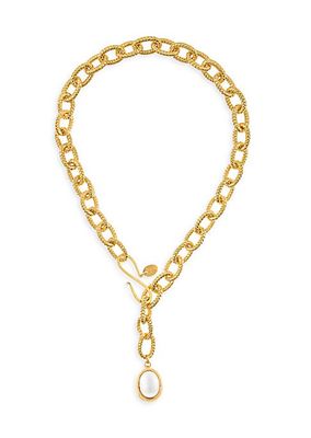 Atlantis 22K-Gold-Plated & Cultured Freshwater Pearl Pendant Necklace