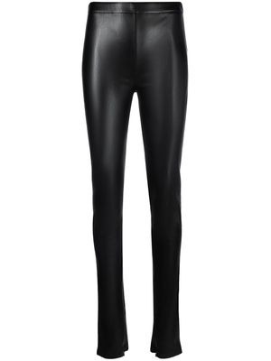 Atlein faux-leather skinny trousers - Black