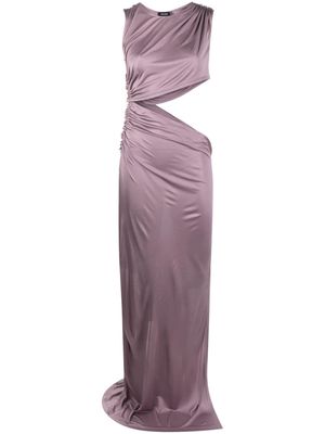 Atlein ruched cut-out maxi dress - Pink