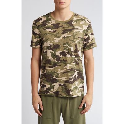 ATM Anthony Thomas Melillo Camo Slub Cotton T-Shirt in Classic Camo 