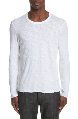 ATM Anthony Thomas Melillo Destroyed Long Sleeve T-Shirt in White 