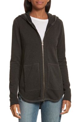 ATM Anthony Thomas Melillo Front Zip Hoodie in Charcoal Heather