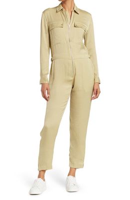 ATM Anthony Thomas Melillo Satin Utility Jumpsuit in Putty