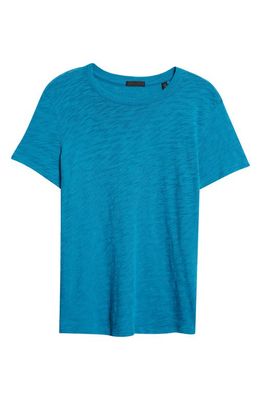 ATM Anthony Thomas Melillo Schoolboy Cotton Crewneck T-Shirt in Peacock Blue