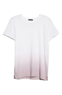 ATM Anthony Thomas Melillo Schoolboy Ombré Slub Cotton T-Shirt in Deep Lilac Combo