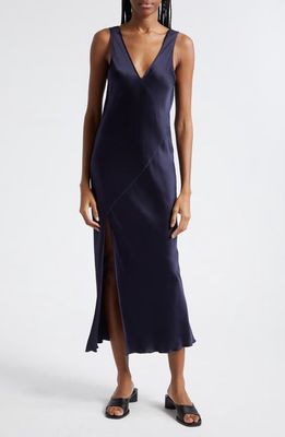 ATM Anthony Thomas Melillo Silk Charmeuse Slipdress in Ink