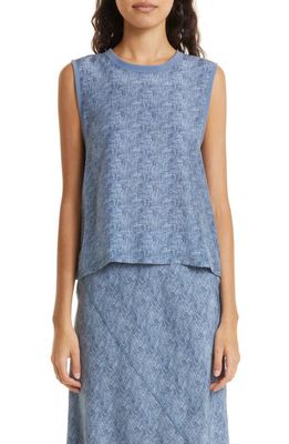 ATM Anthony Thomas Melillo Silk Muscle Tank in Naval Blue
