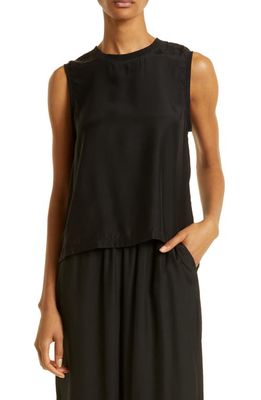 ATM Anthony Thomas Melillo Silk Muscle Top in Black