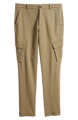 ATM Anthony Thomas Melillo Slim Fit Washed Cotton Twill Cargo Pants in Oil Green
