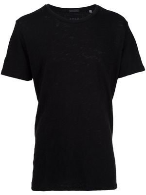 Atm Anthony Thomas Melillo Slub Jersey Crew Neck Tee - Black
