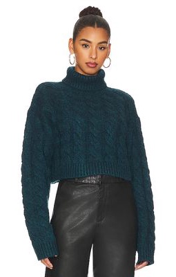 Atoir Harper Knit Sweater In Midnight Aqua in Teal