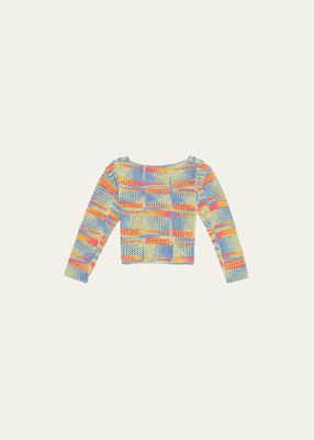 Atom Crochet Boat-Neck Pullover