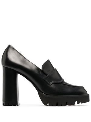 ATP Atelier Cardona 110mm heeled loafers - Black