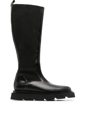 ATP Atelier Cometti knee-high leather boots - Black