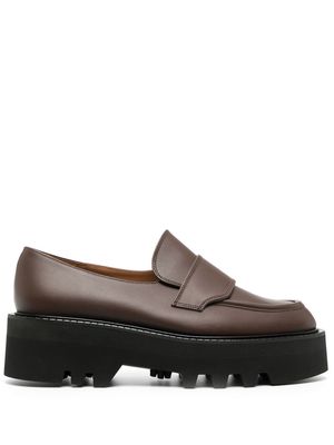 ATP Atelier Pescara chunky-sole loafers - Brown