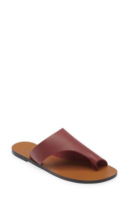 ATP ATELIER Rosa Toe Loop Sandal in Merlot 