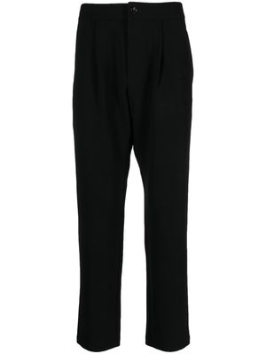 Attachment straight-leg tailored trousers - Black