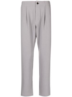 Attachment straight-leg tailored trousers - Grey