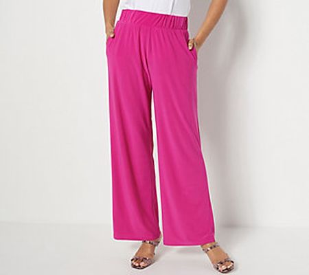 Attitudes by Renee Como Jersey Petite Wide Leg Pants