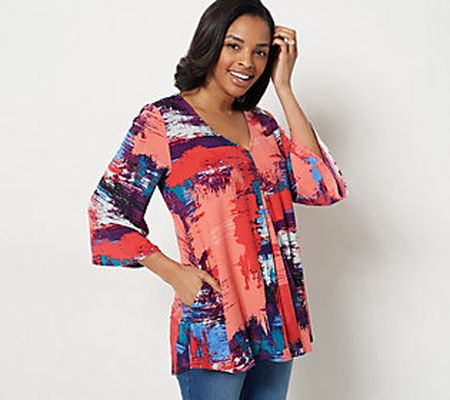 Attitudes by Renee Como Jersey Swing Top