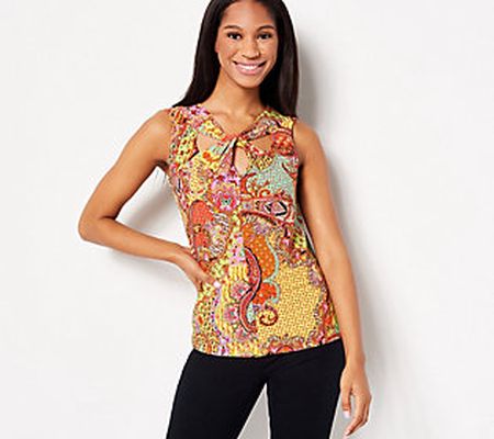 Attitudes by Renee Como Jersey Twist Neck Top