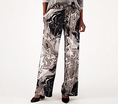 Attitudes by Renee Petite Global Illusions Como Jersey Pant