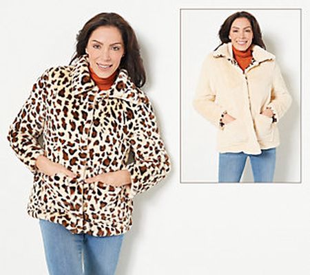 Attitudes by Renee Renee's Reversible Faux Fur Jacket