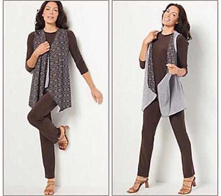 Attitudes by Renee Tall 3-Piece Wardrobe Set w/ Vest