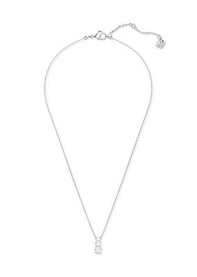 Attract Rhodium-Plated Swarovski Crystal Trilogy Pendant Necklace