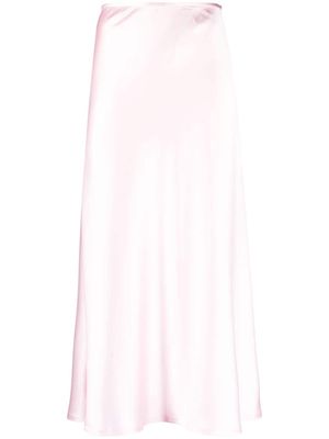 Atu Body Couture A-line satin maxi skirt - Pink