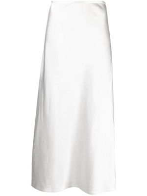 Atu Body Couture A-line satin maxi skirt - White