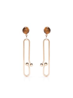 Atu Body Couture abstract-drop earrings - Brown