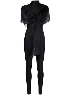 Atu Body Couture bow-detail high-neck catsuit - Black