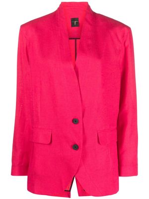 Atu Body Couture collarless single-breasted blazer - Pink