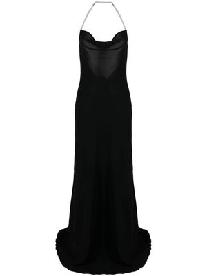 Atu Body Couture crystal-strap gown - Black